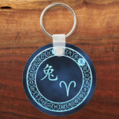 Aries/konijn Sleutelhanger (Voorkant)