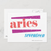 Aries Lt roze Briefkaart (Voorkant / Achterkant)