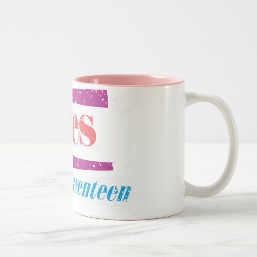 Aries Lt roze Tweekleurige Koffiemok (Rechts)