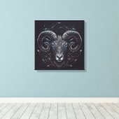 Aries-Maart 21-April 19 de Druk van het Canvas Afdruk (Insitu (Houten vloer))