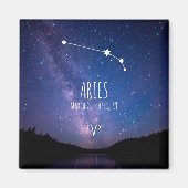 Aries | Magnet de constellation zodiaque personnal (Devant)