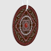 Aries Mandala Acryl Ornament (voorkant)