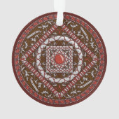 Aries Mandala Acryl Ornament (achterkant)