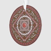 Aries Mandala Acryl Ornament (voorkant)
