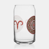 Aries Mandala Blikvorm Glas (Rechts)