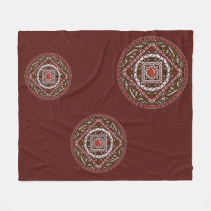 Aries Mandala Fleece Deken
