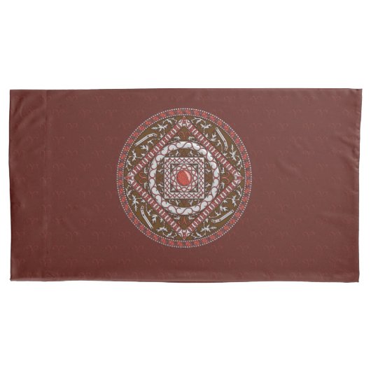 Aries Mandala Kussensloop (Voorkant)