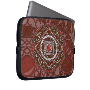 Aries Mandala Laptop Hoesje Laptop Sleeve