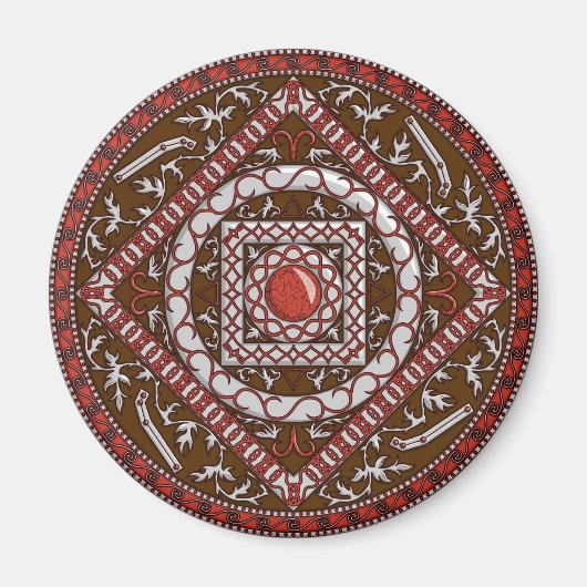 Aries Mandala Magnet (Devant)