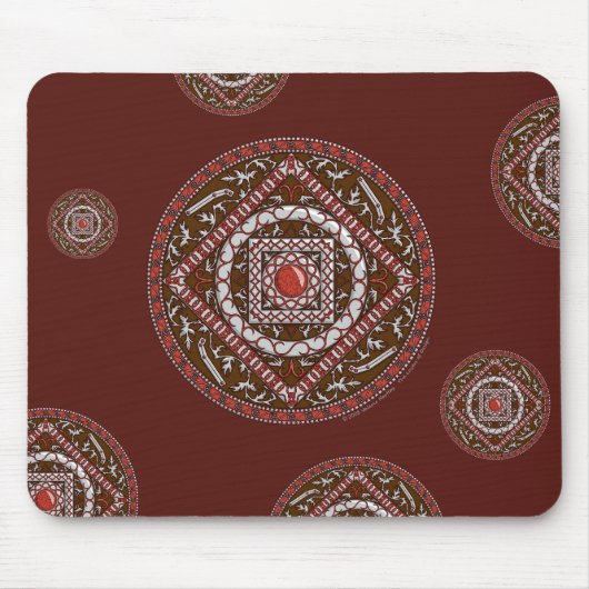 Aries Mandala Mousepad Muismat (Voorkant)