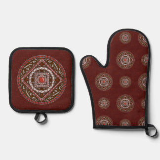 Aries Mandala Ovenwant & Pannenlap Set