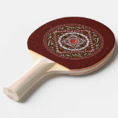 Aries Mandala Ping Pong Batje (Voorkant Gekanteld)