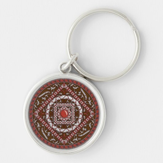 Aries Mandala Sleutelhanger (Voorkant)