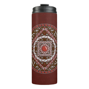 Aries Mandala Thermal Tumbler Thermosbeker