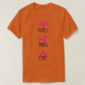 Aries Mars Fire T-shirt (Design voorkant)