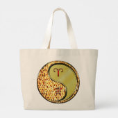 Aries & Metal Tiger Grote Tote Bag (Achterkant)