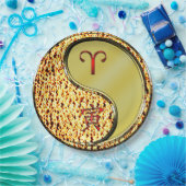 Aries & Metal Tiger Papieren Bordje (Feest)