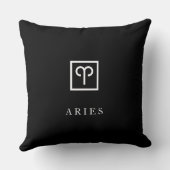 Aries – Minimalist Zodiac Decorative Pillow Kussen (Achterkant)