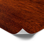 Aries ondertekenen op Mahogany als een afdrukdecor Poster (Hoek)