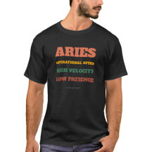 Aries Operational Specs Retro Typography Tee