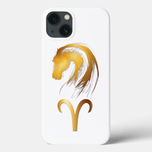 Aries Paarden Chinese en Westerne astrologie Iphon Case-Mate iPhone Case (Achterkant)