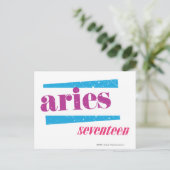 Aries Paars Briefkaart (Staand voorkant)