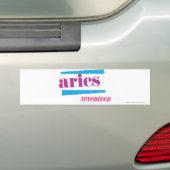Aries Paars Bumpersticker (Op auto)