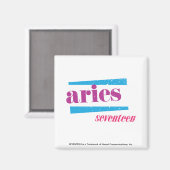 Aries Paars Magneet (Voorkant / Achterkant)
