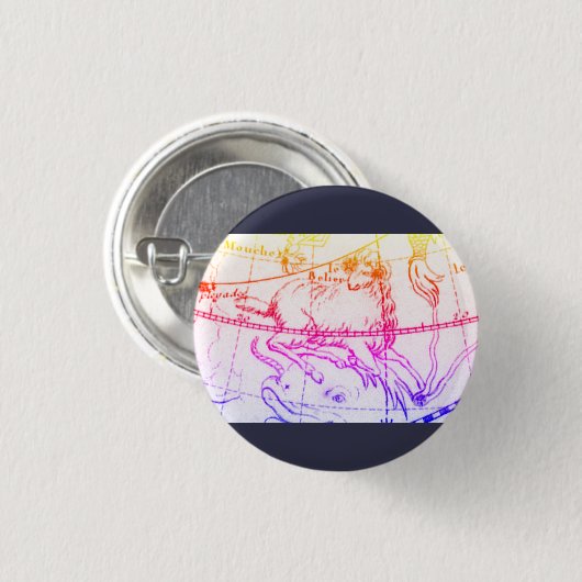 Aries Pin Ronde Button 3,2 Cm (Voorkant /achterkant)