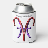 Aries Pisces Ornery Cusp Astrology Zodiac Sign Blikjeskoeler (Blikje Achterkant)