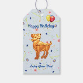 Aries Ram Birthday Cadeaulabel (Voorkant)