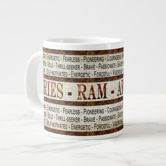 ARIES - RAM - CAFÉ/SOUP JUMBO MUG - DESCRIPTIF (Devant gauche)