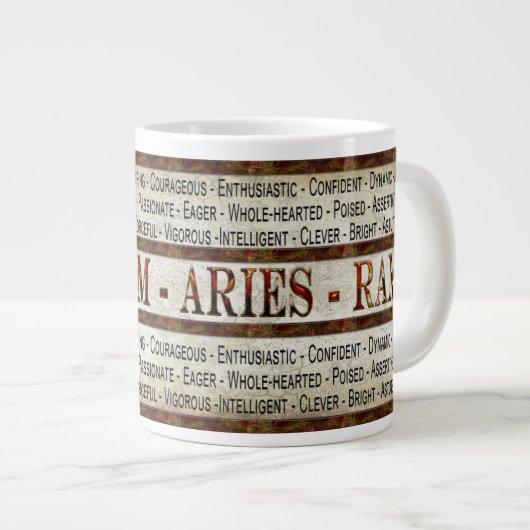 ARIES - RAM - CAFÉ/SOUP JUMBO MUG - DESCRIPTIF (Devant droit)