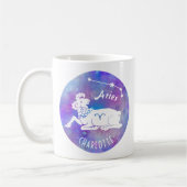 Aries Ram Constellation Stars Eigen naam Birthday Koffiemok (Links)