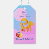 Aries Ram 'New Baby' Gift Labels Cadeaulabel (Voorkant)
