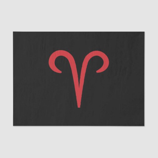 ARIES Ram Red Fire Sign Astrology Zodiaparty Tissuepapier (Voorkant)