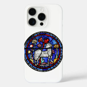 Aries Ram Sheep Year Glas in lood Chartres iPhone 16 Pro Hoesje