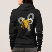 Aries ram zodiac astrologie dames zip sweat - shir (Dos)