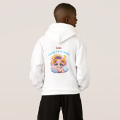 Aries Ram Zodiac Kids Fleece Hoodie Sweatshirt (Achterkant volledig)