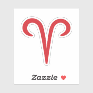 ARIËS Rode Astrologie Sterrenbeeld Maart April Ver Sticker