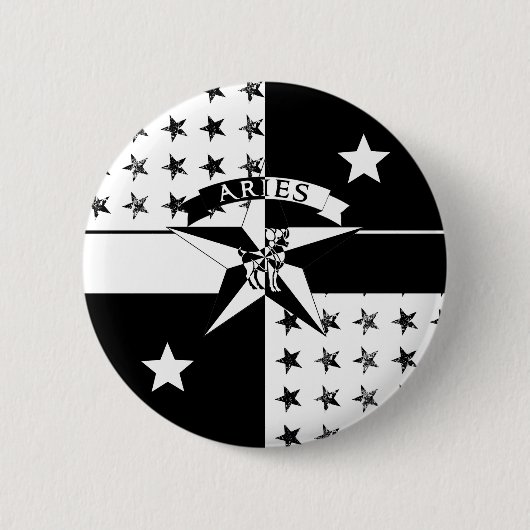 Aries Ronde Button 5,7 Cm (Voorkant)