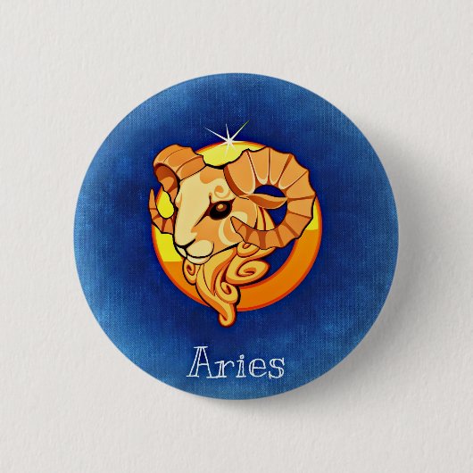 Aries Ronde Button 5,7 Cm (Voorkant)