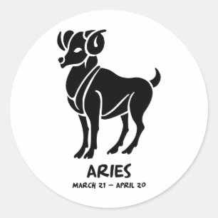 Aries Ronde Sticker