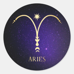 Aries Ronde Sticker