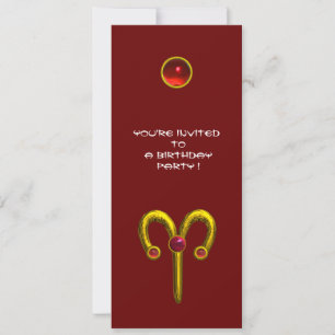 ARIES RUBY, heldergeel rood Kaart