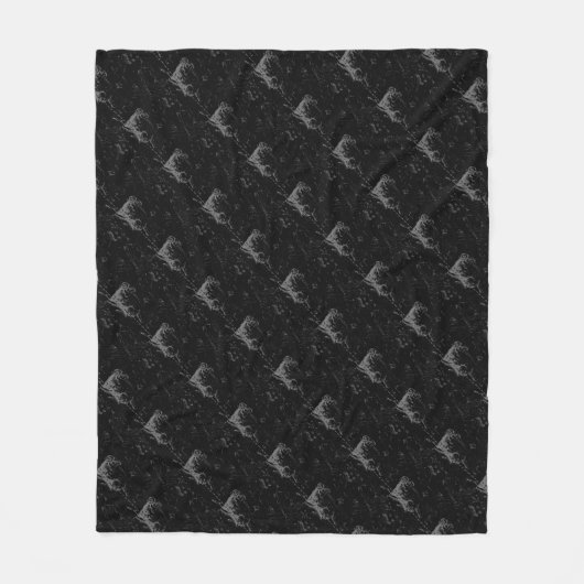  Aries Sign Constellation Hevelius 1690 Fleece Deken (Voorkant)