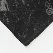 Aries Sign Constellation Hevelius 1690 Fleece Deken (Hoek)