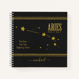 Aries Star Zodiac Sign Notitieboek