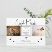 Aries Stars Photo Baby Faire-part de naissance (Debout devant)