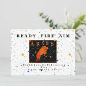 Aries sterrenbeeld READY AIM FIRE moderne ster Uit Kaart (Staand voorkant)